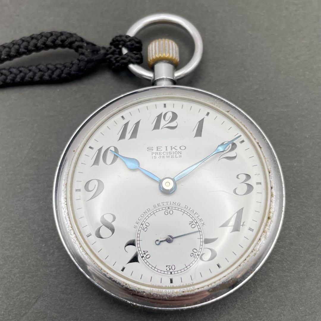 動作OK】SEIKO 国鉄関西・昭41・318 手巻き懐中時計 鉄道時計