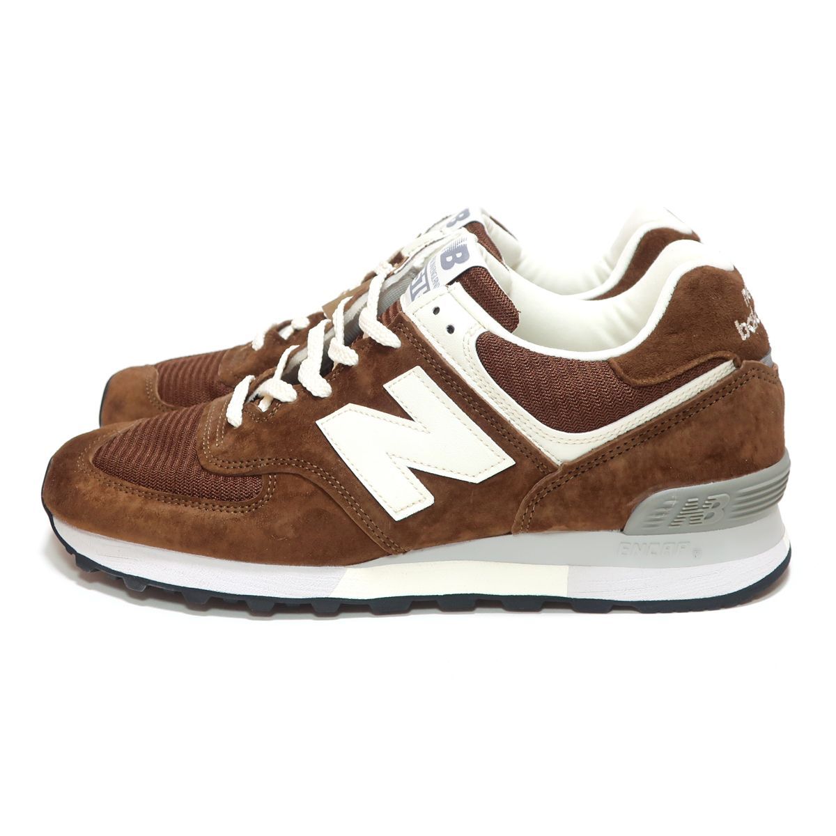 ブラウンの紐無し☆NEW BALANCE OU576BRN US9 27cm BROWN SUEDE MADE