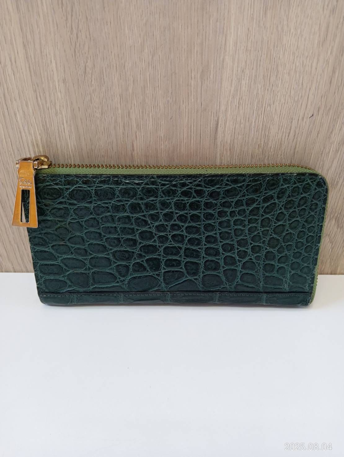 【新品・未使用】ファルチニューヨーク　クロコダイル　長財布　JRA 中古品】 ファルチ ニューヨーク Falchi New York 長財布 レザー
