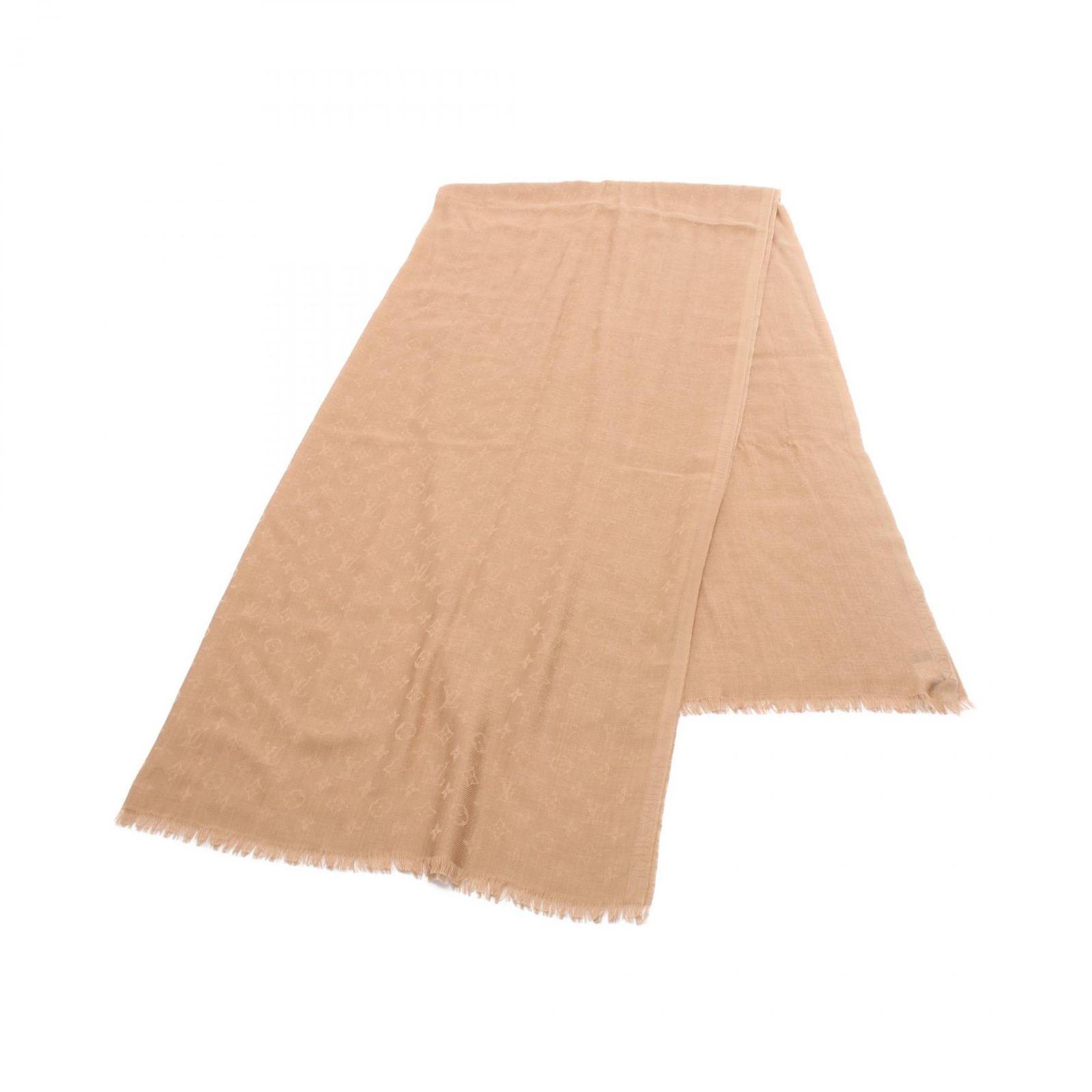 良品 ルイヴィトン カシミヤ シルク 大判 ストール ショール モノグラム 良品】 ルイヴィトンストールショールカシミヤシルク 大判ストール