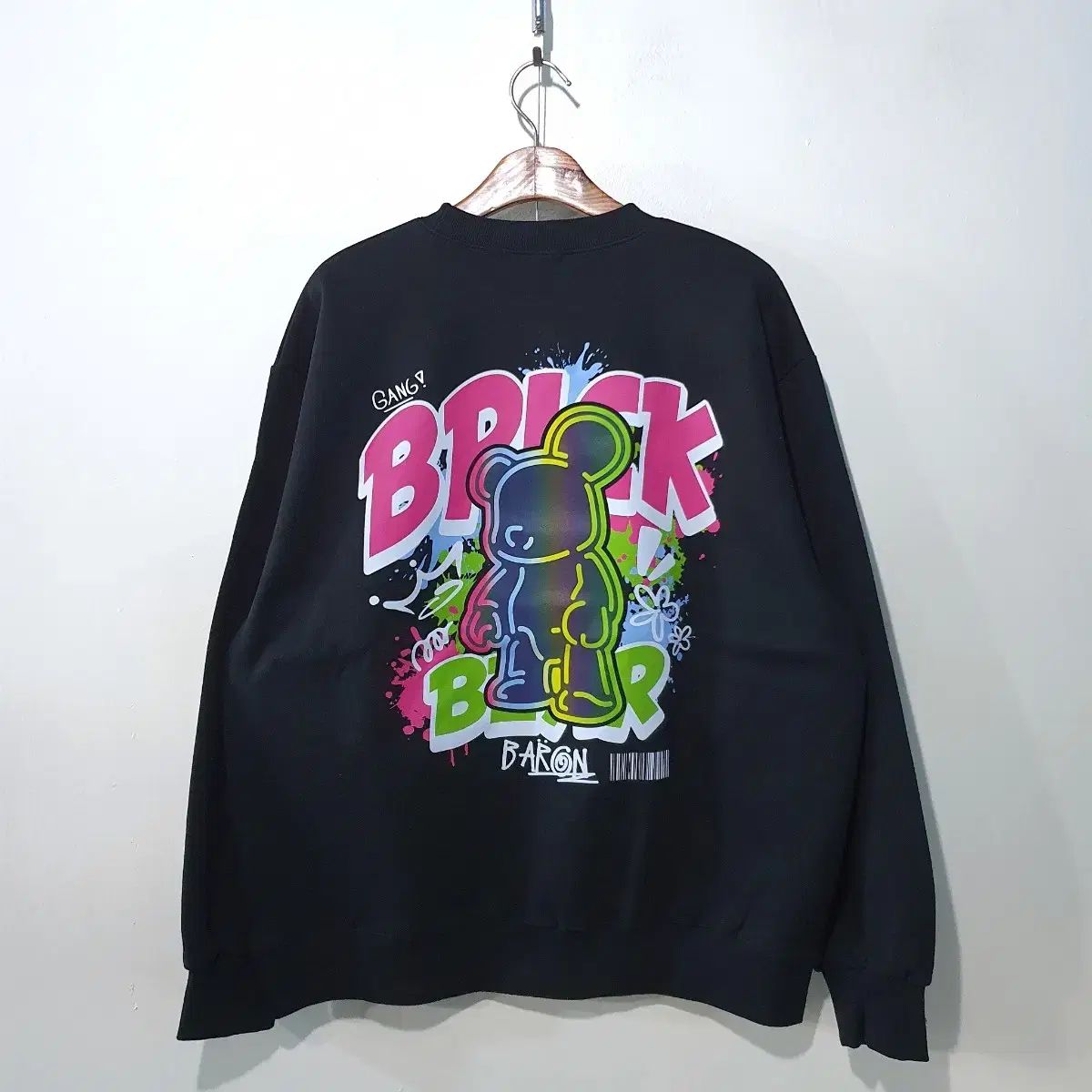 SS (新規) バーコード ベアブリック スコッチ 合流 パーカー 3color