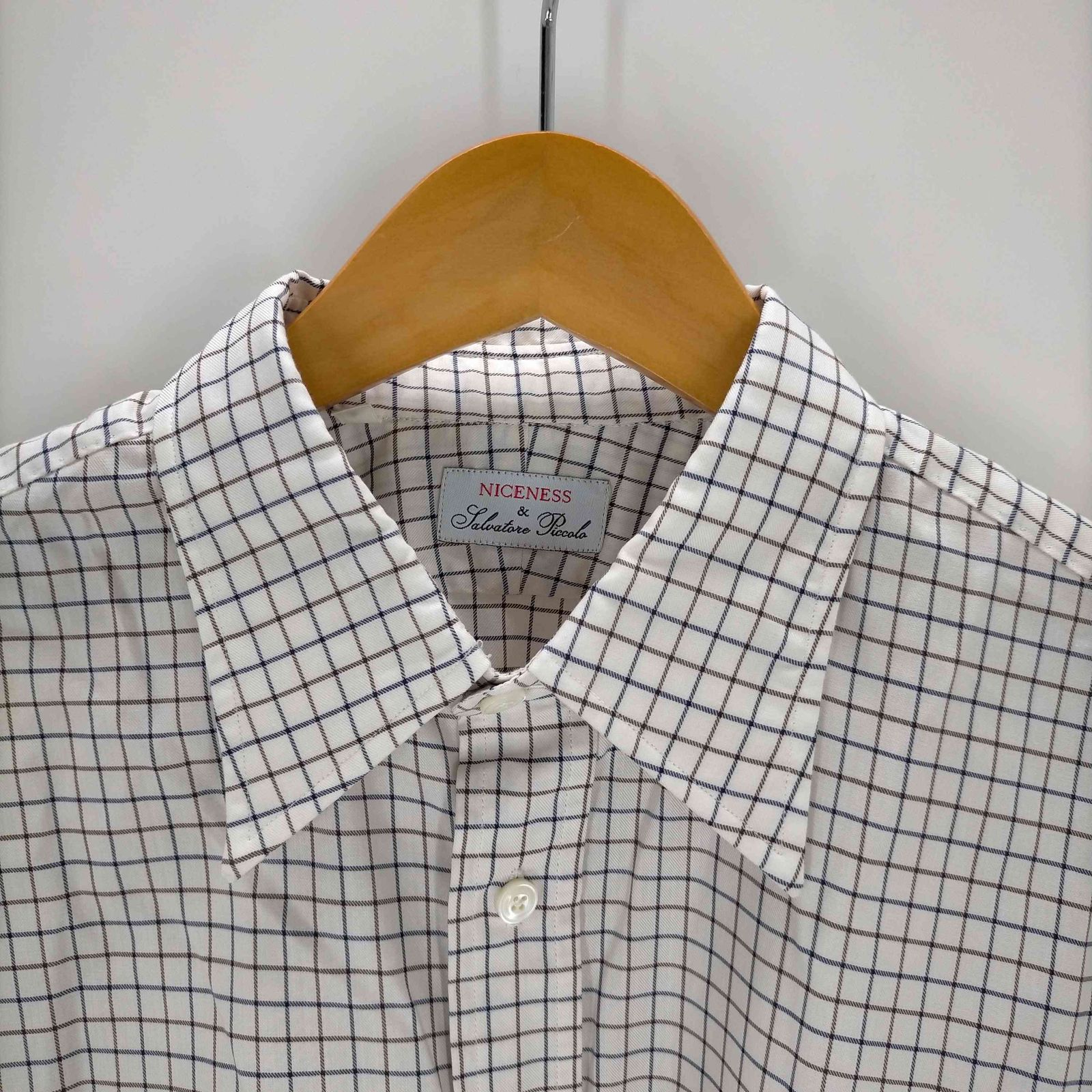 当店在庫してます！ NICENESS ナイスネス ENNIO レギュラーカラーチェック N.N.P トップス