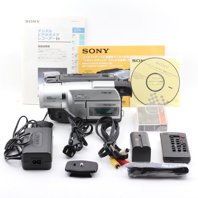 並品 SONY DCR-TRV225K ハンディカム Digital8ビデオカメラ 8mmビデオプレーヤー