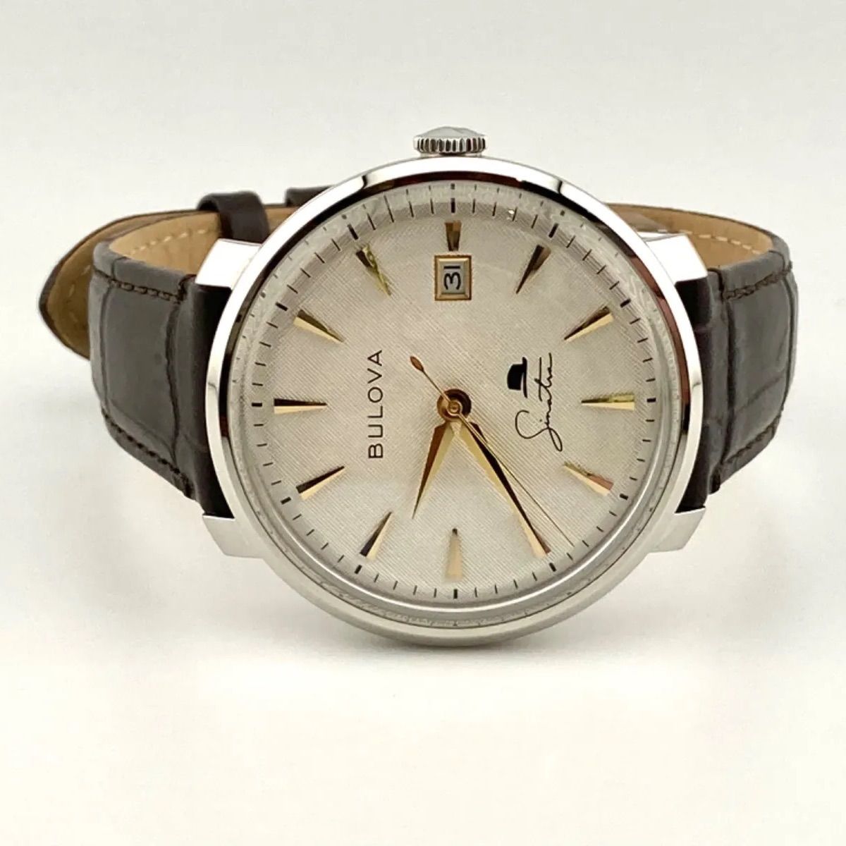 ブローバ BULOVA 96B359 フランク・シナトラ デイト 自動巻き メンズ美 
