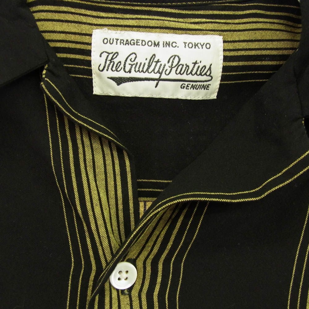 WACKO MARIA ワッコマリア ストライプ半袖シャツ XLサイズ WACKO MARIA (ワコマリア) STRIPED OPEN COLLAR SHIRT S/S
