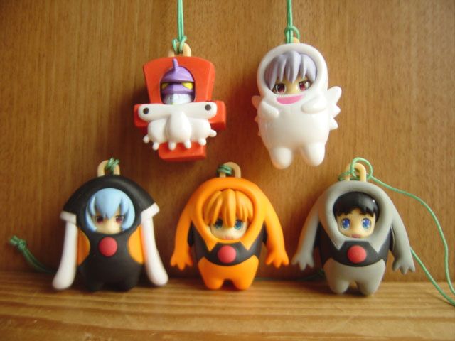 ♯Fdp21CZ おきがえ ぷち えヴぁ 全5種 プチ エヴァンゲリオン 使徒 顔 乙