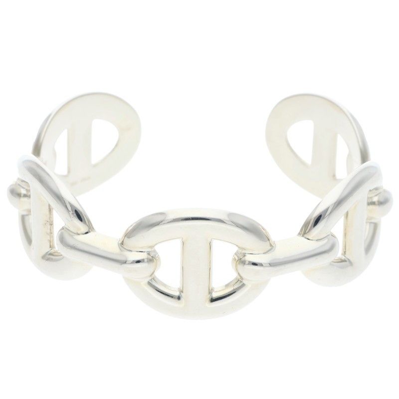 エルメス Chaine d Ancre GM Enchainee シェーヌダンクルGMアンシェネシルバーバングル メンズ SH