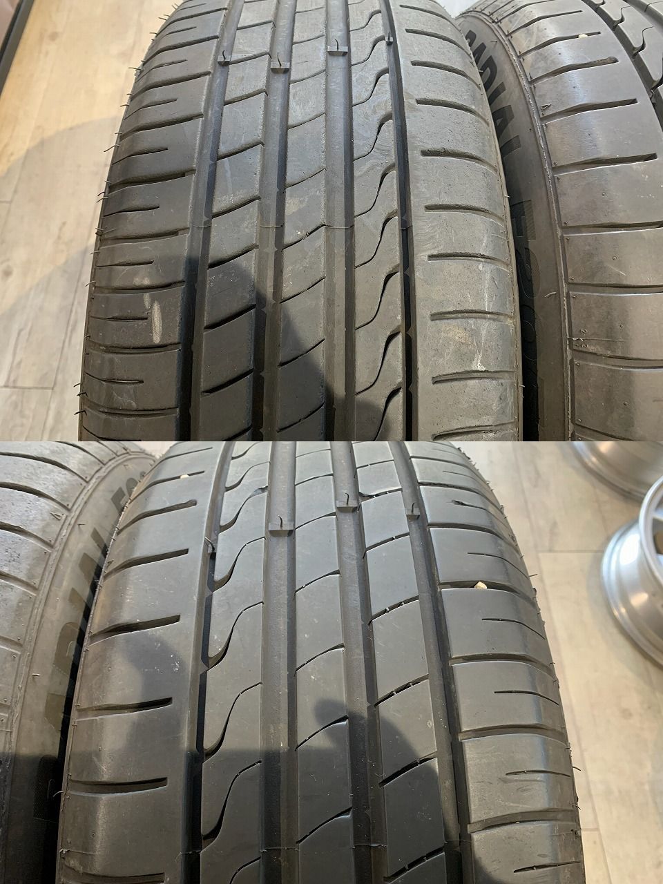 【2405020】MINERVA RADIAL F205 215/55R17 2021年 6mm 6.5mm クラウン カムリ エスティマ ジューク オデッセイ ヴェゼル レガシィアウトバック 等