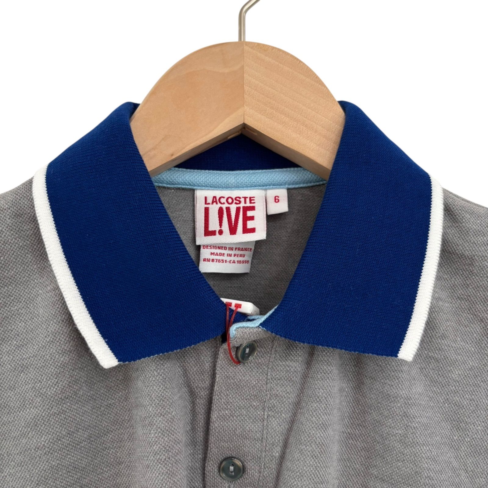 Z1433 【タグ付き美品】LACOSTE LIVE ラコステ ライブ 半袖