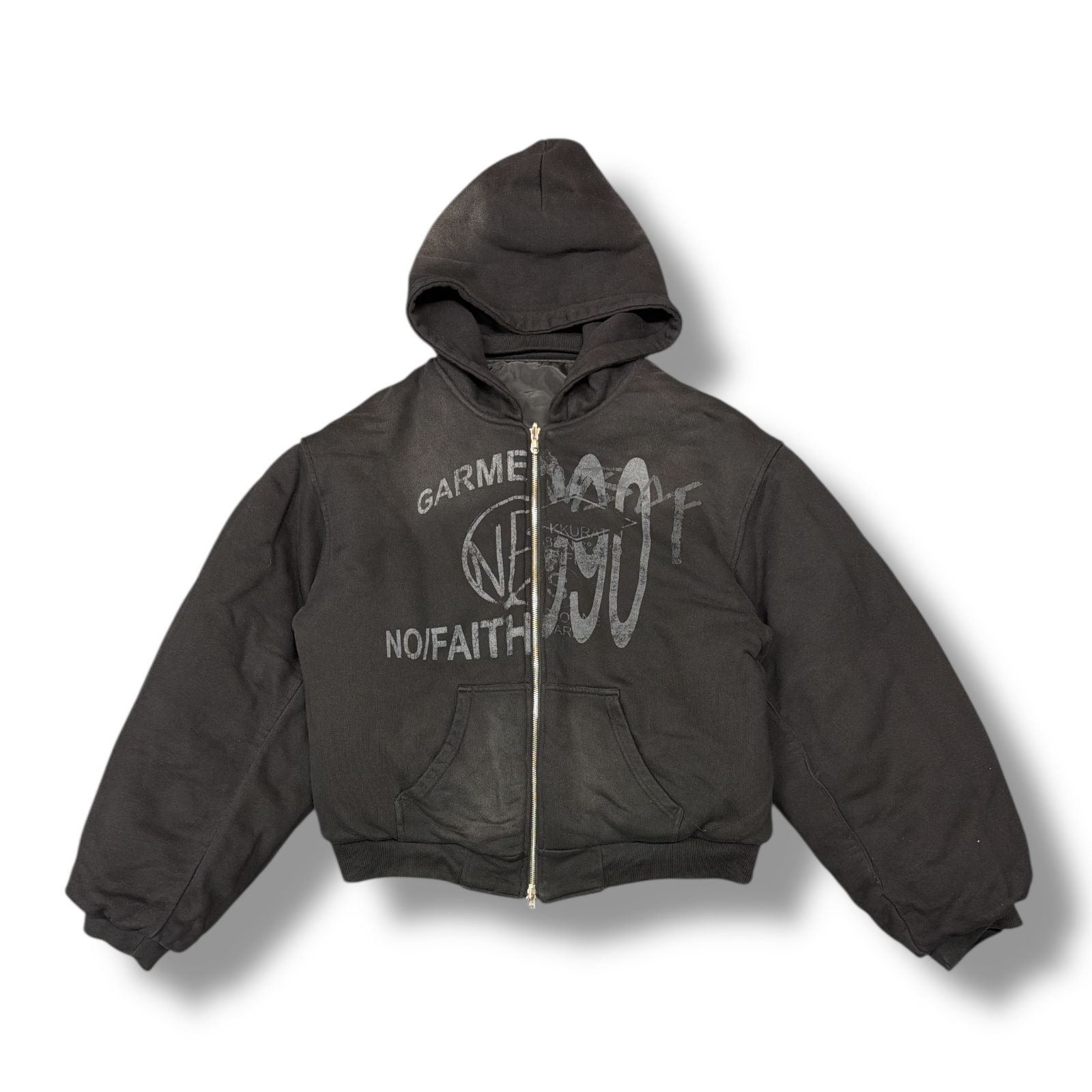 NO/FAITH STUDIOS REVERSIBLE HOOD BOMBER リバーシブル フード