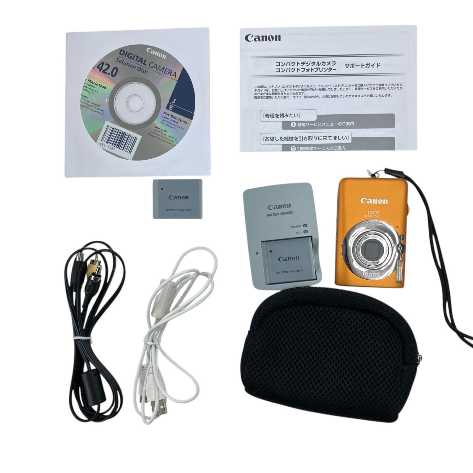 186000 canon キャノン コンパクトデジタルカメラ IXY PC 1355 オレンジ