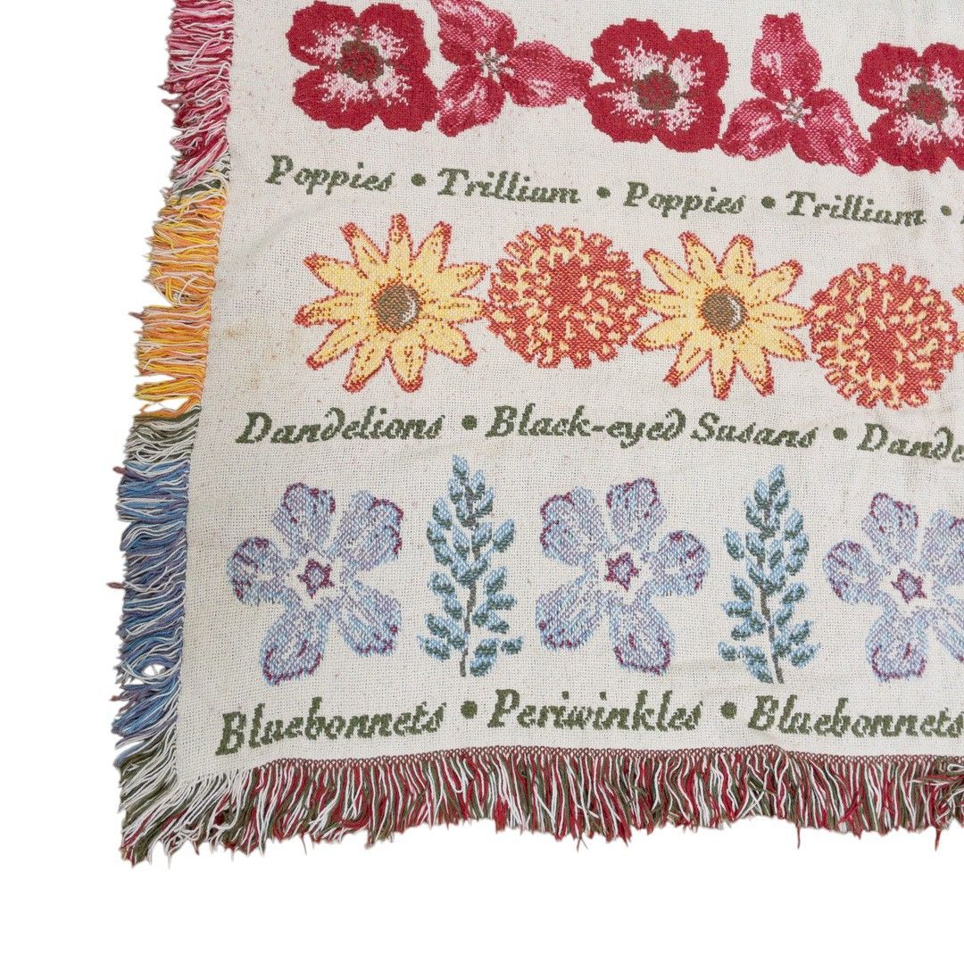 vintageラグ カーペット  植物 花 フラワー 図鑑 1191 vintageラグ カーペット 植物 花 フラワー 図鑑 1191 - メルカリ