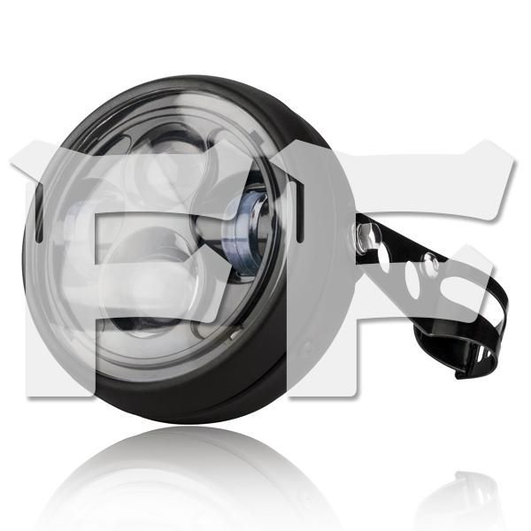 送料無料 5.75~6.5インチ オートバイ LED ヘッドライト Hi/Low切替 プロジェクター ホンダ カワサキ ヤマハ スズキ ブラケット付