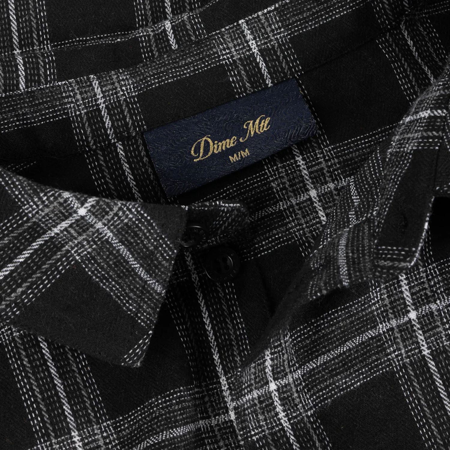 Dime ダイム Plaid Flannel Shirt Black フランネルシャツ