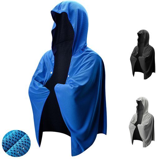 [YKealtha]肌温度-15Cの冷感ポンチョ冷却クールタオル【2025夏新改良型】冷感ポンチョタオルクールポンチョ冷感ポンチョ子供涼しい熱中症対策暑さ対策快適な涼しさ簡単な着脱速乾性通気…