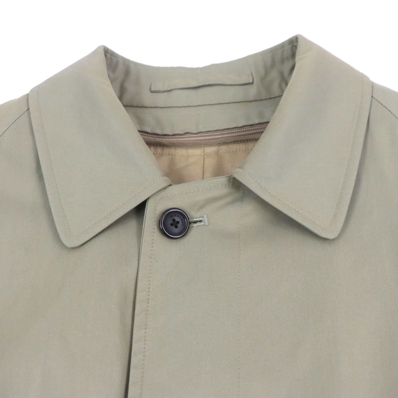 バーバリーカシミヤコート裏地ロゴ柄 ステンカラーコート 日本製 良品