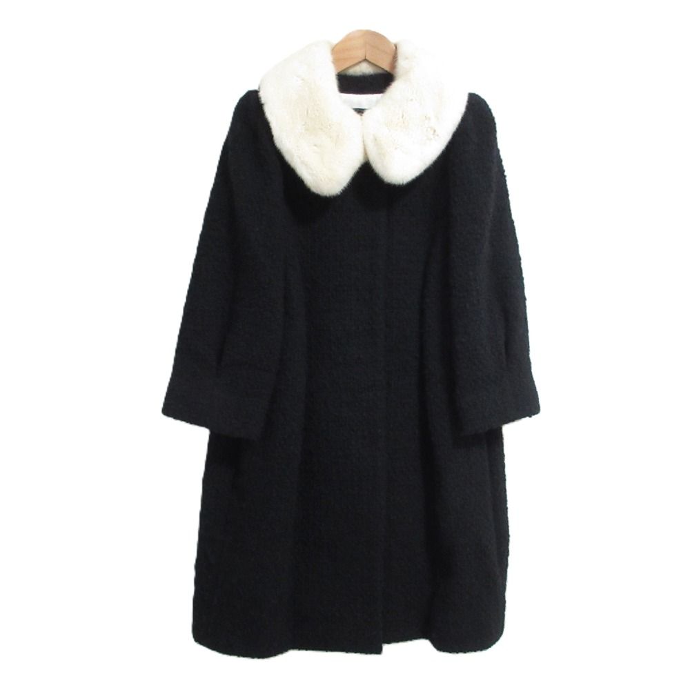 FOXEY パウダーショコラ ミンクファー　ミンク襟　カシミヤ　ショートコート FOXEY パウダーショコラ ミンクファー ミンク襟 カシミヤ ショート