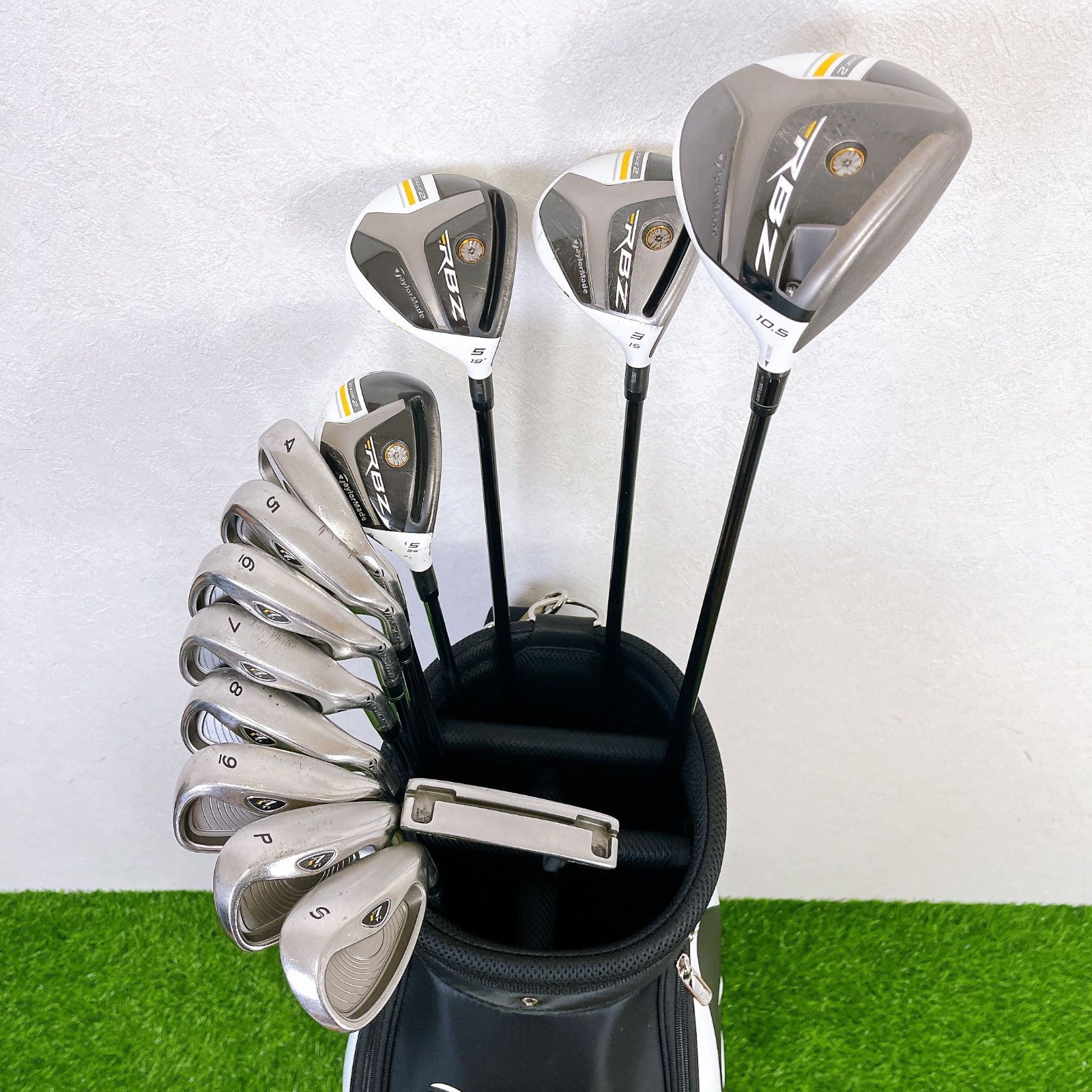 TaylorMade RBZ STAGE2 メンズゴルフセット　キャディバッグ付 新品キャディバッグ付き】テーラーメイド TaylorMade RBZ Stage2