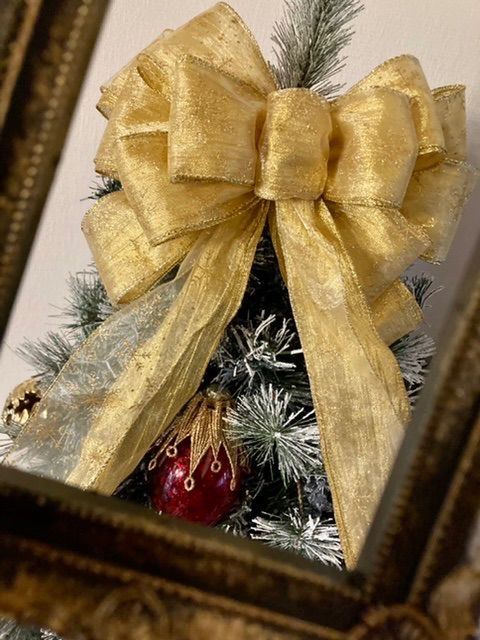 ☆ クリスマスツリートップゴールドスノーフレークL ☆