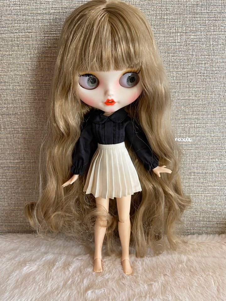 JANAYA ハンドメイド　blytheブライス服　プリーツスカート　翌日発送