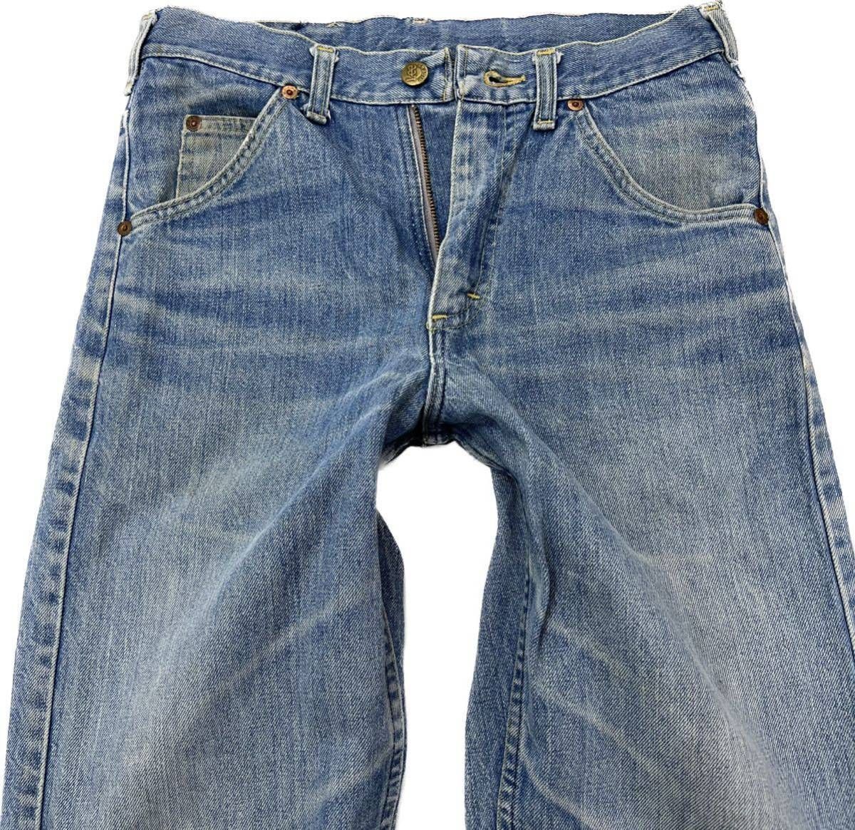 80s Lee 200 42タロン 34x30 80s ☆ Lee 200 ☆ 42TALON タロンジッパー デニムパンツ ブルー