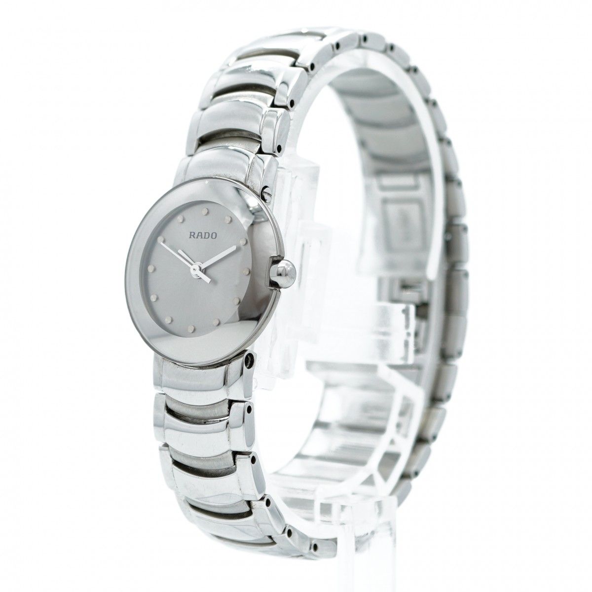 5wwm0003 ラドー ダイヤスター 318.0549.3 グレー文字盤 腕時計 レディース