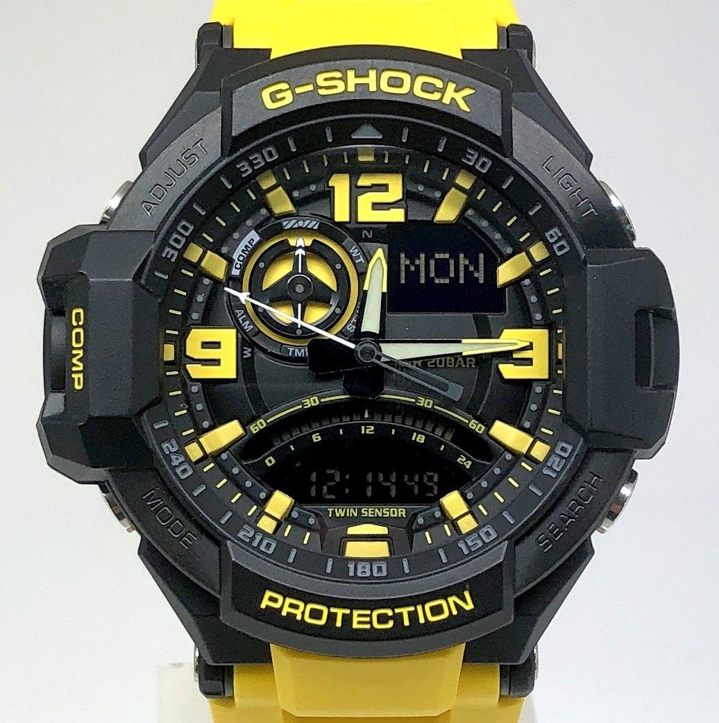 G-SHOCK ジーショック GA-1000-9B スカイコックピット ツインセンサー