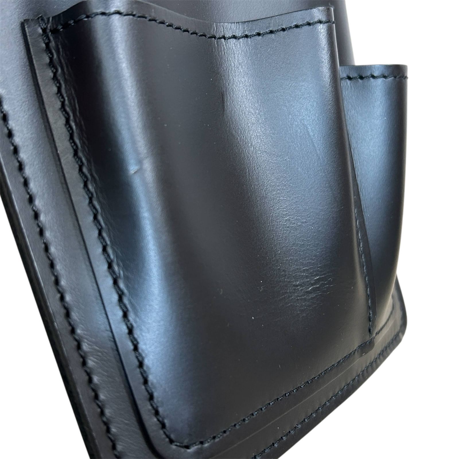 本革 長もち フローリストシザーケース PSC FC-102 ブラック 底部開閉なし 花屋 おしゃれ レザーケース はさみケース 剪定バサミ 本革 シンプル プレゼント YUZUMIYA_COM