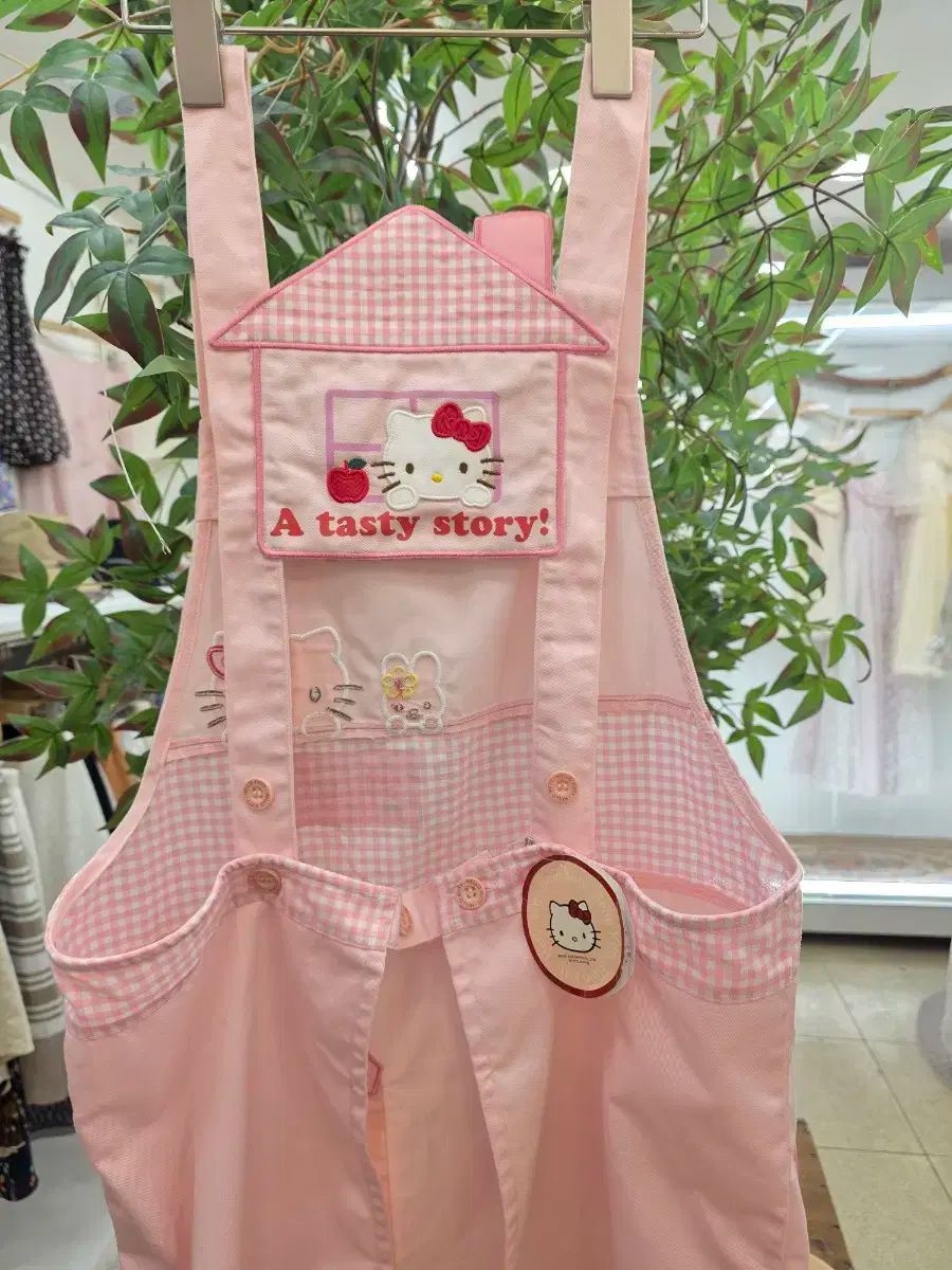 ハローキティ ピンク エプロン エプロン（5L-6L・ハローキティ