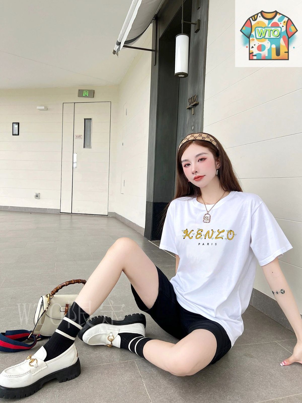 今日WTO】kenzo ニューアルファボー プリント半袖 T-UD38 - メルカリ