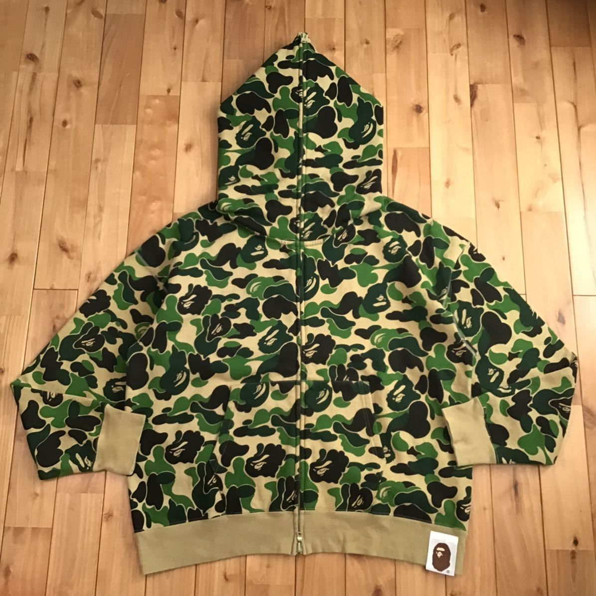 エイプ_ニッキーA BATHING APE BAPE CAMO 迷彩 カモ サイドジップパーカー