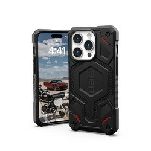 4営業日で発送 URBAN ARMOR GEAR iPhone 15 Pro 2025対応耐衝撃ケース MONARCH PRO MagSafe対応 ケブラーブラック 日本正規代理店