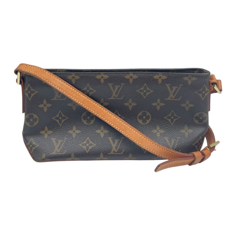 ルイ ヴィトン LOUIS VUITTON トロター M51240 ブラウン モノグラムキャンバス レディース ショルダーバッグ