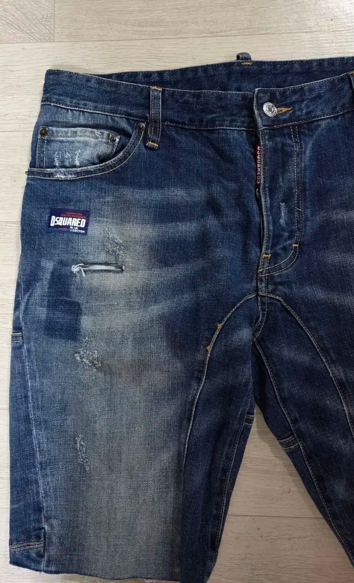 DSQUARED ディースクエアード 2 メンズ 34 ー 35 ブルータブ スリム ハーフパンツ 52