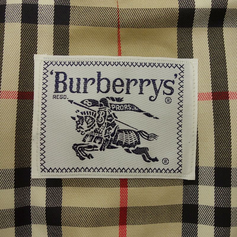 バーバリー/BURBERRY 白タグ 裏地 ノバ チェック ステンカラー