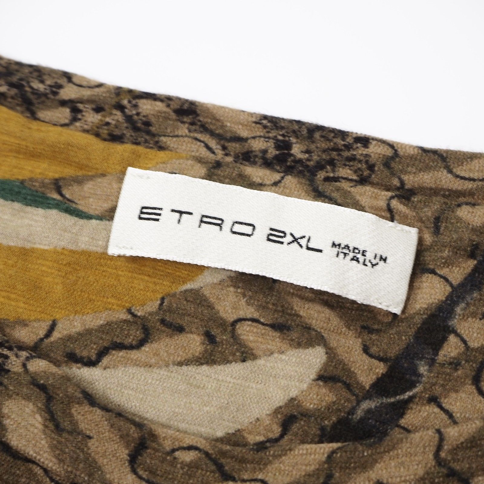 ☆良品 エトロ ETRO 19年製 レオパードプリント Tシャツ