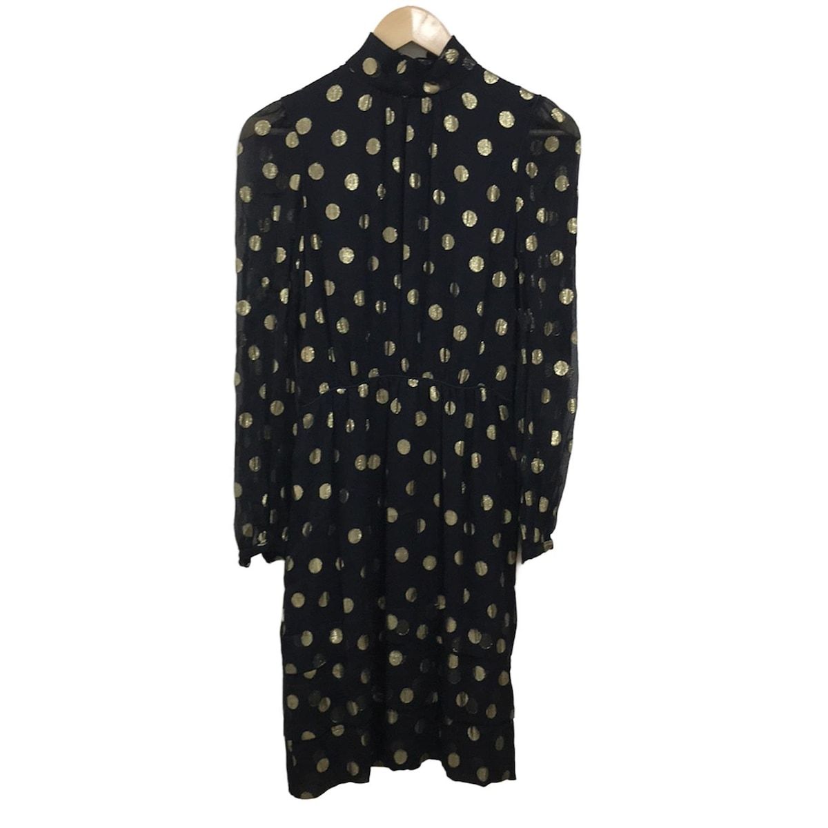 DEREK LAM デレクラム パイルレース ギャザー ワンピース サイズ38 DEREK LAM - DEREK LAM デレクラム パイルレース ギャザー