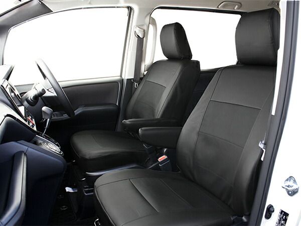 エスクァイア シートカバー レザー&パンチング ブラック 7人乗 80系 1台前後セット