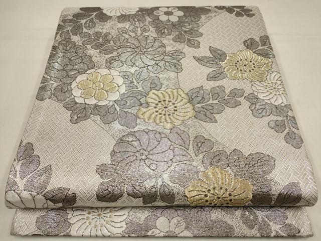 平和屋着物▽佐賀錦 六通柄袋帯 辻が花 金銀糸 正絹 逸品