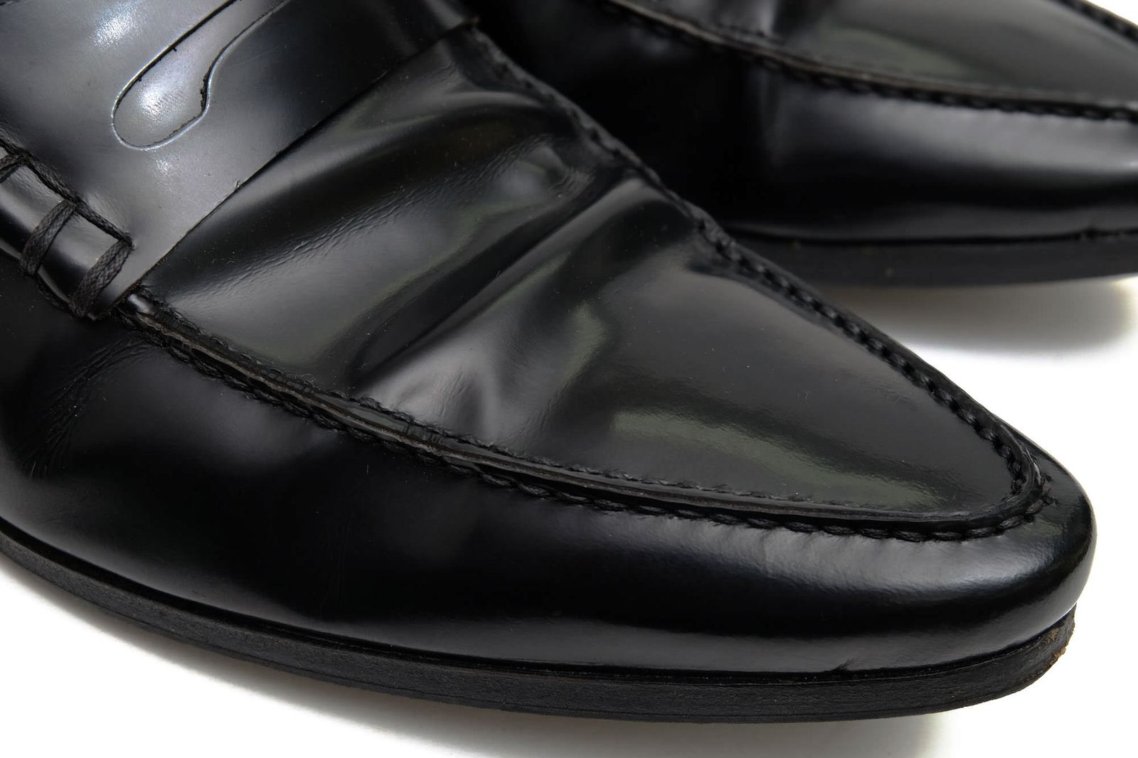 【関税込み】ディオールオム／Dior HOMME コインローファー ペニーローファー シューズ 靴 メンズ 男性 男性用レザー 革 本革 ブラック 黒  上履き