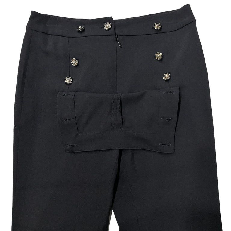 John Galliano 01AW ギャバジンスナップボタンセーラーフレア