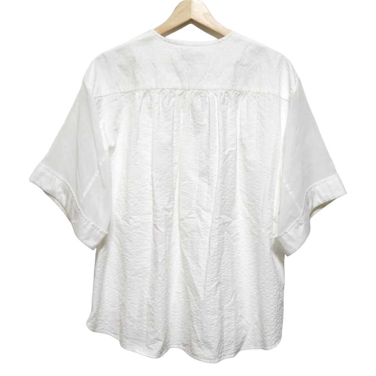 Drawer ドゥロワー 半袖シャツブラウス サイズ38 M レディース - 白