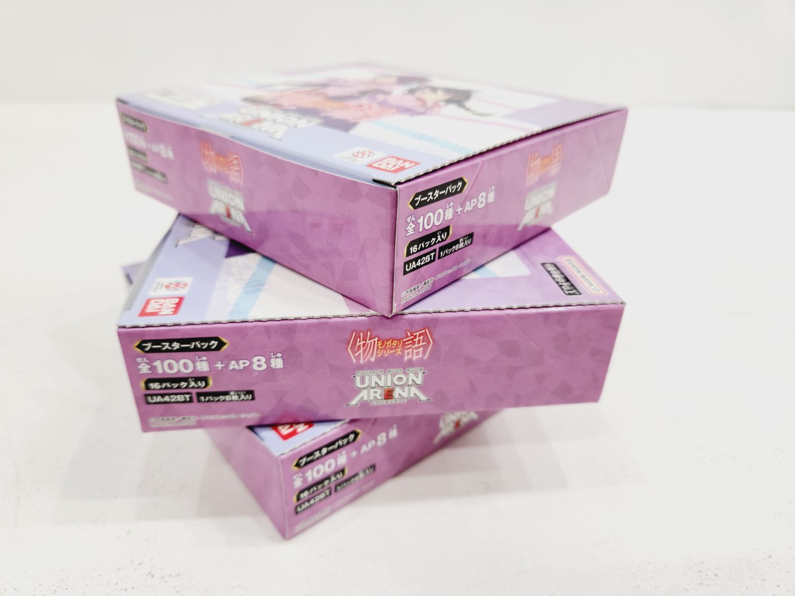 小牧店 テープ付き ユニオンアリーナ 物語シリーズ 3BOXセット 不可 S061-2314 UP786_INFO