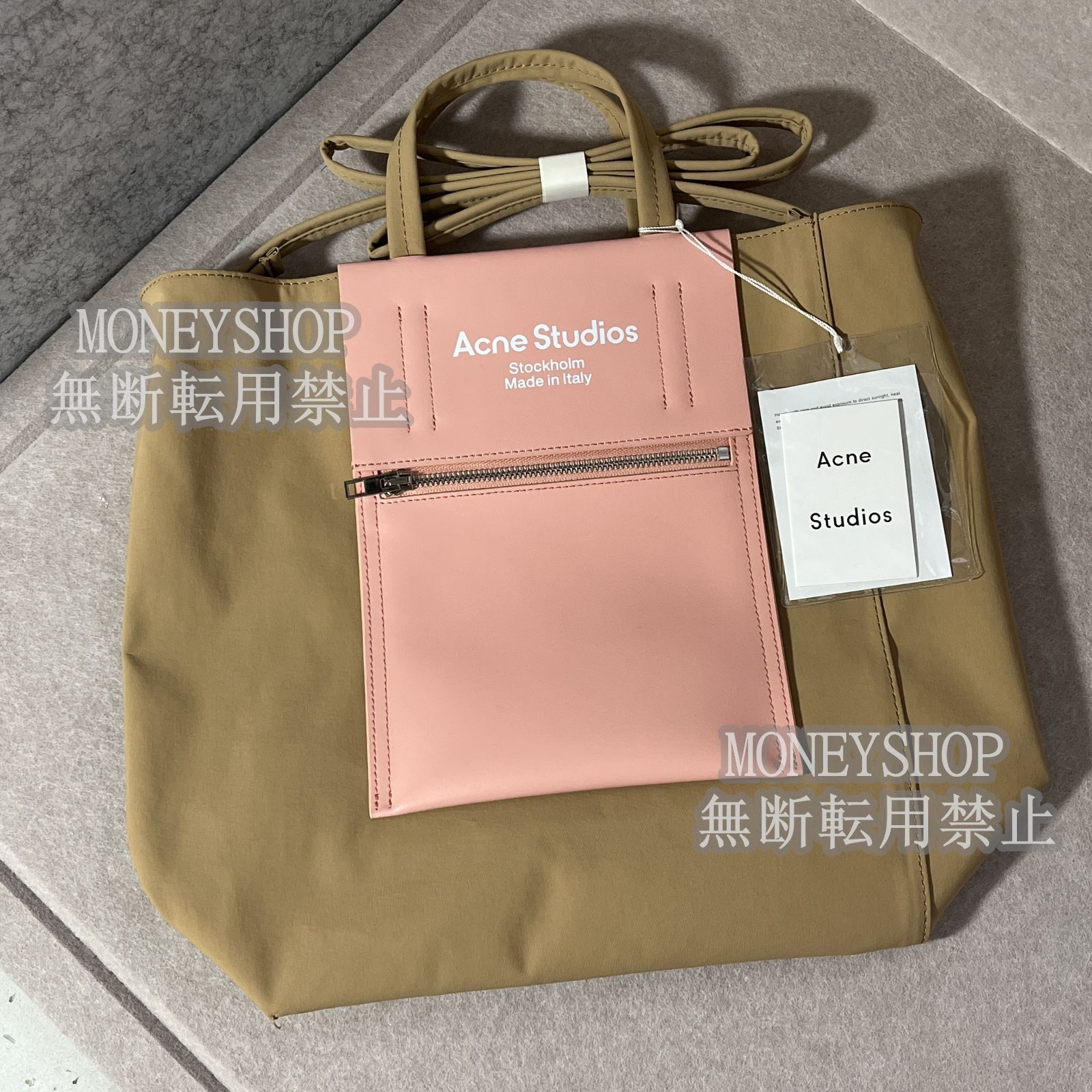 新品】Acne Studios アクネストゥディオズ ナイロン 2way トートバッグ ショルダーバッグ ピンク（SIZE：M） - メルカリ