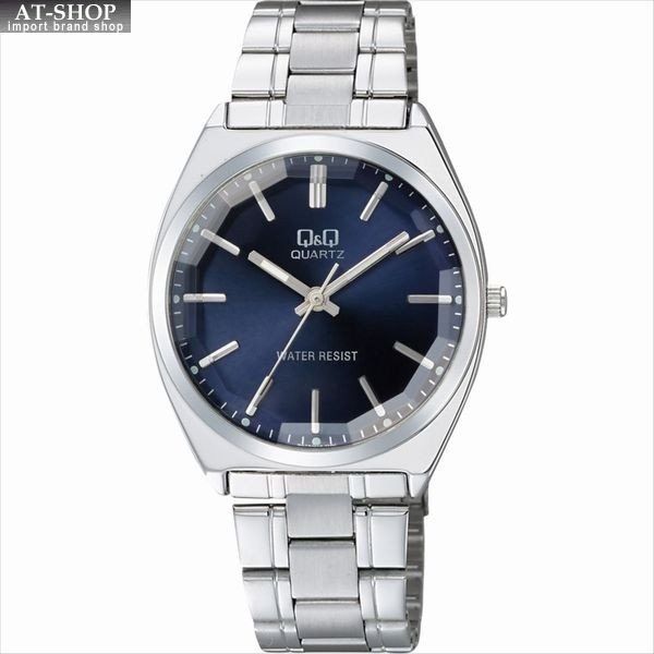 CITIZEN シチズン 腕時計 Q&Qカットガラスメンズ時計ネイビー