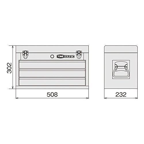 BX230:レッド トネ(TONE) ツールチェスト BX230 レッド - メルカリ