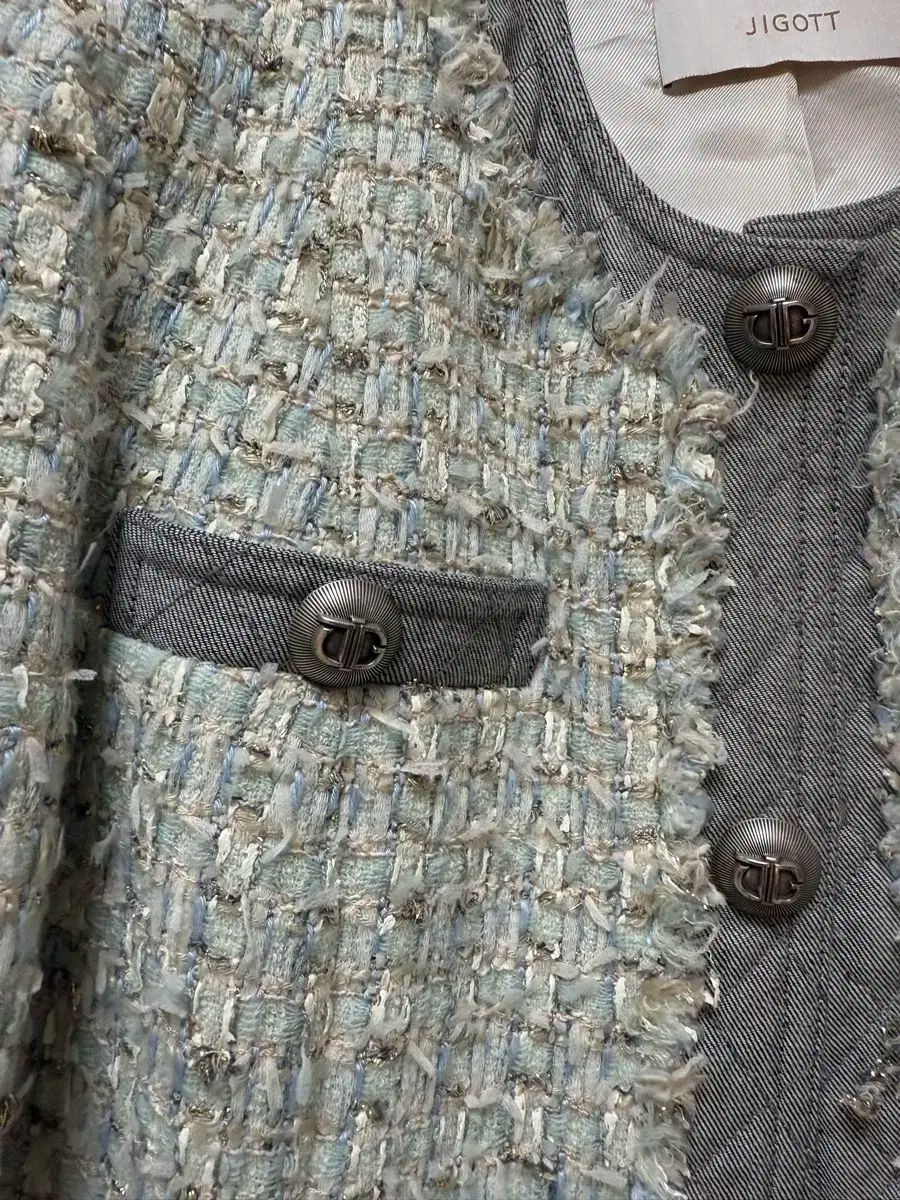 配送商品は通常配送無料。 ジゴット デニムバイ ツイード ジャケット 55