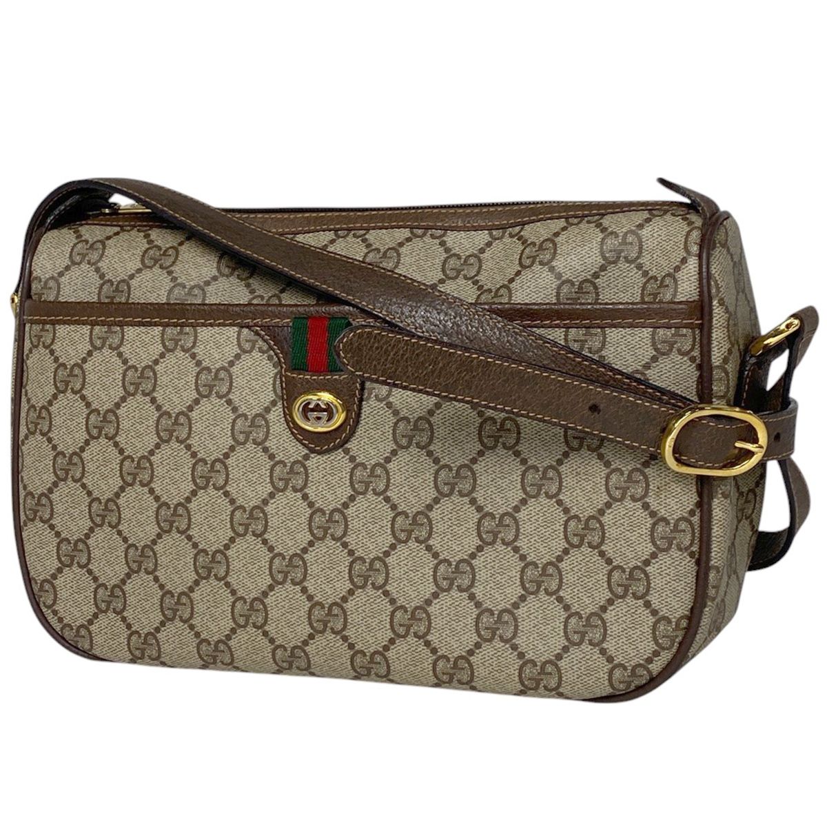 グッチ GUCCI GG柄 ショルダーバッグ シェリーライン オールドグッチ