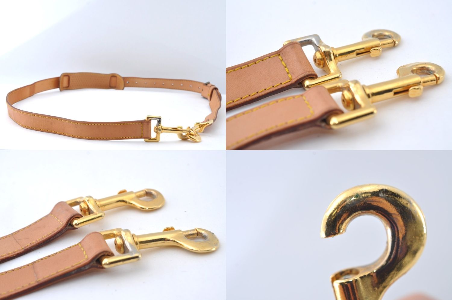 LOUIS VUITTON ルイヴィトン レザー ショルダーストラップ ベージュ