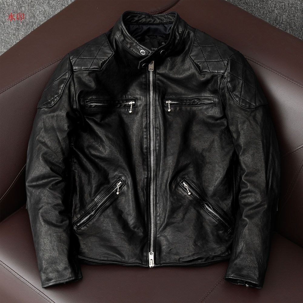羊革 ライダースジャケット ハーレー 本革 カウハイド 革ジャン レザージャケット アメカジ バイクレザー メンズファッション S～5XL